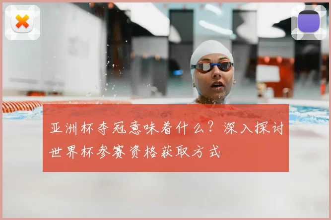 亚洲杯夺冠意味着什么？深入探讨世界杯参赛资格获取方式