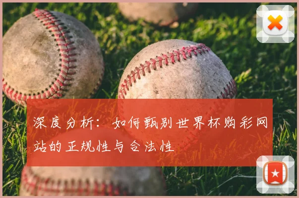深度分析：如何甄别世界杯购彩网站的正规性与合法性