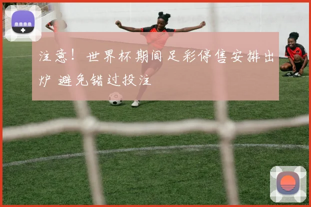 注意！世界杯期间足彩停售安排出炉 避免错过投注