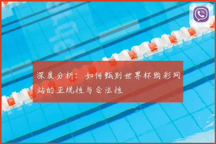 深度分析：如何甄别世界杯购彩网站的正规性与合法性