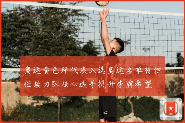 奥运黄色环代表入选奥运名单将担任接力队核心选手提升夺牌希望